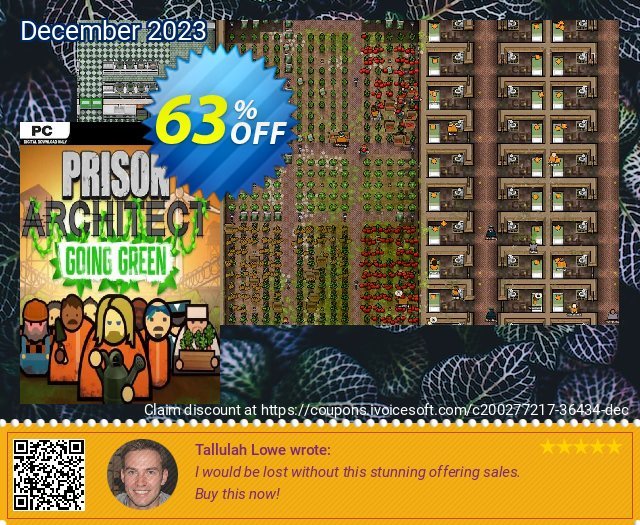 Prison Architect - Going Green PC großartig Rabatt Bildschirmfoto