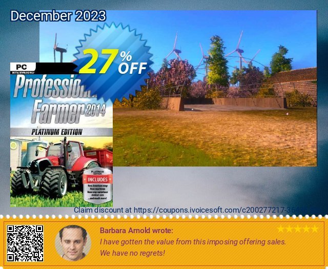 Professional Farmer 2014 Platinum Edition PC discount 27% OFF, 2024 Working Day offering deals. Professional Farmer 2014 Platinum Edition PC Deal 2024 CDkeys