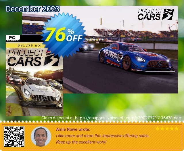 Project Cars 3 Deluxe Edition PC wunderschön Promotionsangebot Bildschirmfoto