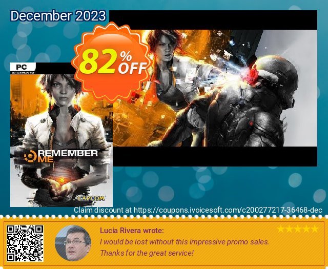 Remember Me PC (EU) discount 82% OFF, 2024 Resurrection Sunday promotions. Remember Me PC (EU) Deal 2024 CDkeys