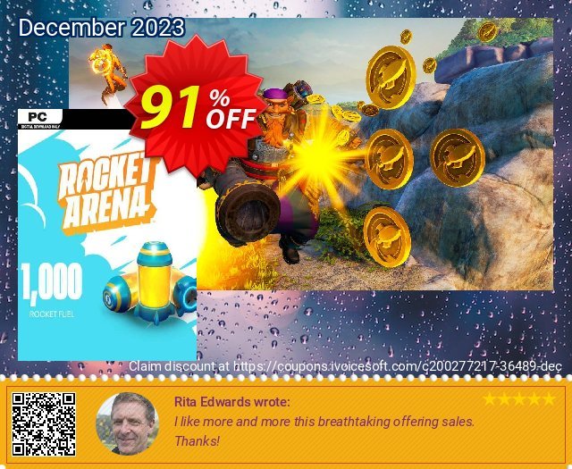 Rocket Arena - 1000 Rocket Fuel Currency PC 大きい クーポン スクリーンショット