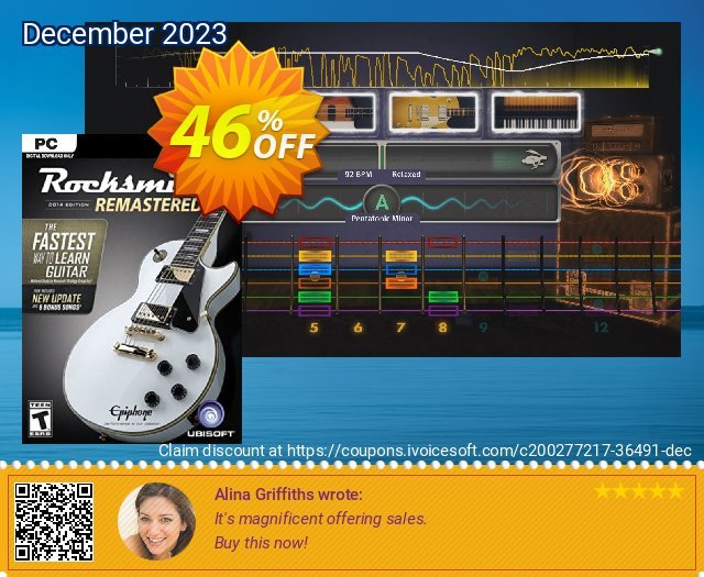 Rocksmith 2014 Edition - Remastered PC discount 46% OFF, 2024 Working Day offering discount. Rocksmith 2014 Edition - Remastered PC Deal 2024 CDkeys