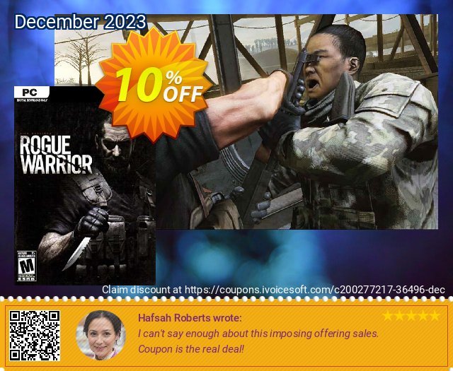 Rogue Warrior PC discount 10% OFF, 2024 Working Day offering sales. Rogue Warrior PC Deal 2024 CDkeys