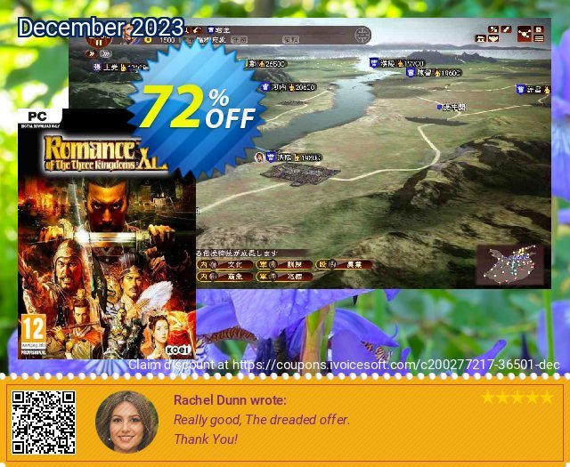 Romance of the Three Kingdoms XIII PC wundervoll Rabatt Bildschirmfoto