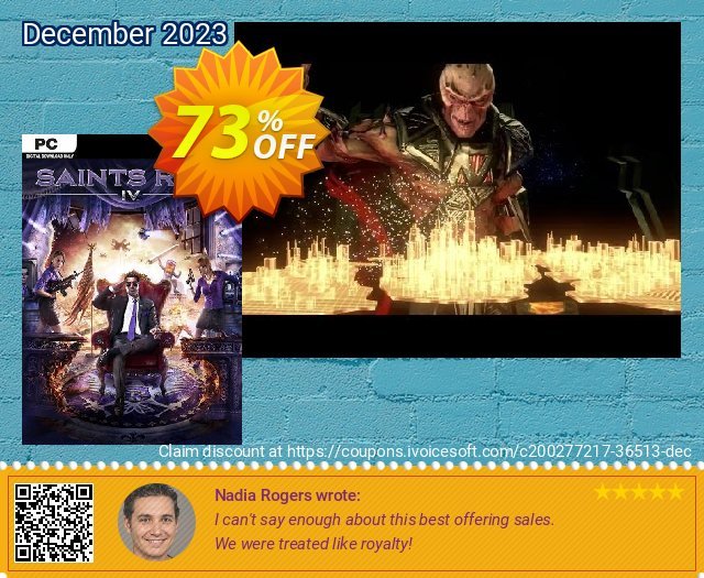 Saints Row IV PC (EU) discount 73% OFF, 2024 Resurrection Sunday offering deals. Saints Row IV PC (EU) Deal 2024 CDkeys