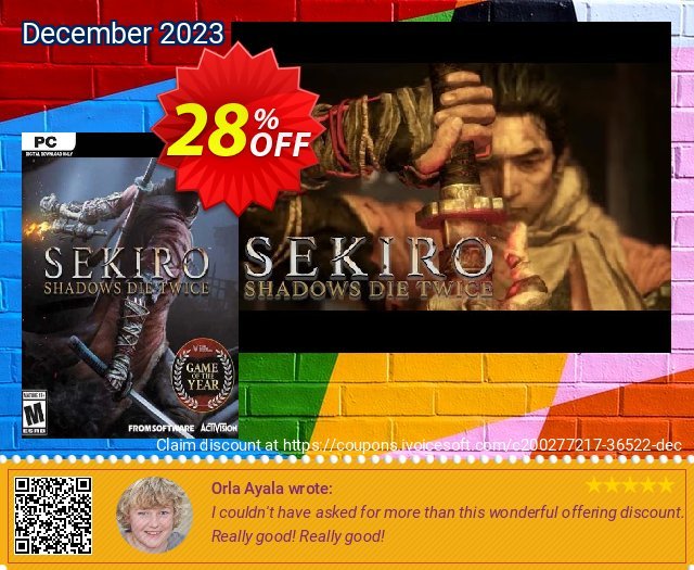 Sekiro: Shadows Die Twice - GOTY Edition PC (EU) Sonderangebote Promotionsangebot Bildschirmfoto