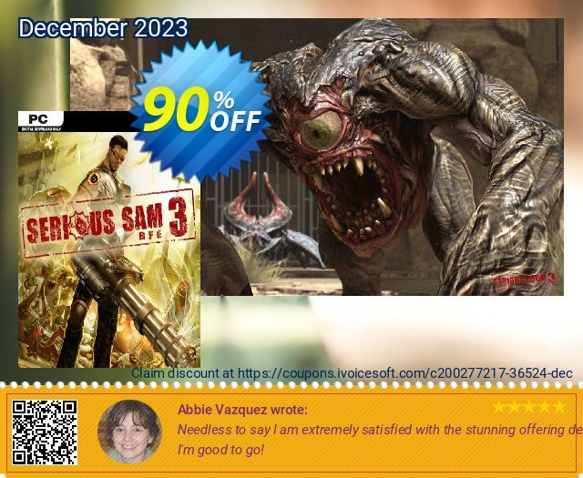 Serious Sam 3: BFE PC tersendiri penawaran promosi Screenshot