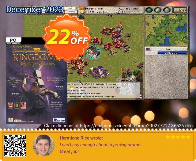Seven Kingdoms Ancient Adversaries PC großartig Disagio Bildschirmfoto
