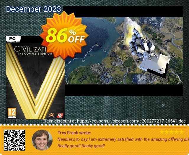 Sid Meier&#039;s Civilization V: Complete Edition PC (EU) 令人吃惊的 产品销售 软件截图