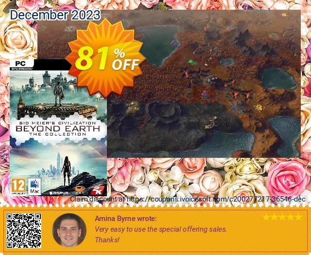 Sid Meier&#039;s Civilization: Beyond Earth – The Collection PC spitze Außendienst-Promotions Bildschirmfoto