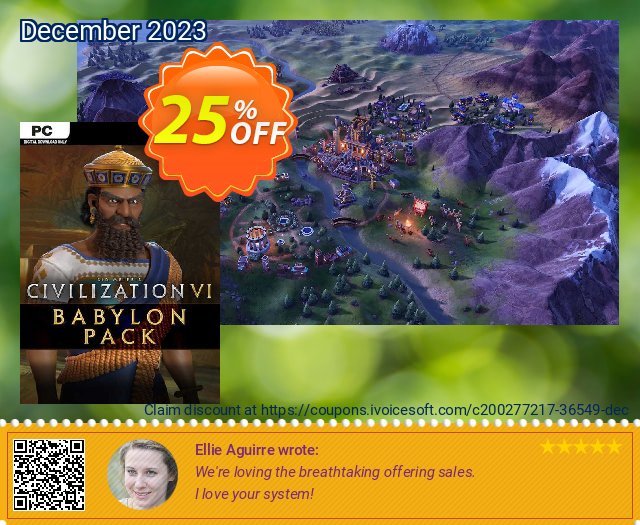 Sid Meier&#039;s Civilization VI: Babylon Pack PC - DLC  최고의   가격을 제시하다  스크린 샷