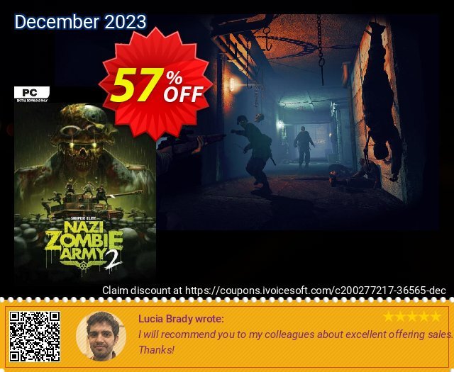 Sniper Elite: Nazi Zombie Army 2 PC (DE) mewah penawaran deals Screenshot