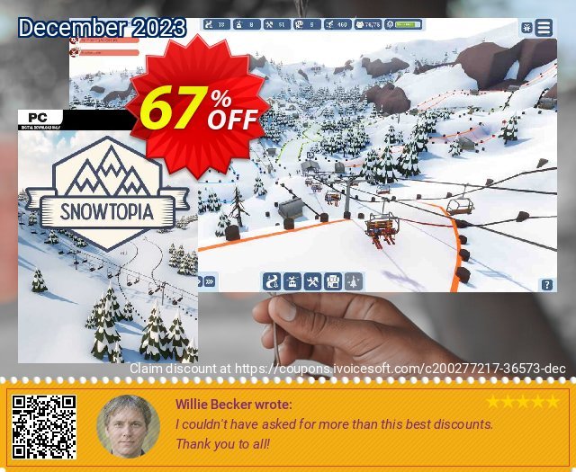 Snowtopia: Ski Resort Tycoon PC 大きい 促進 スクリーンショット