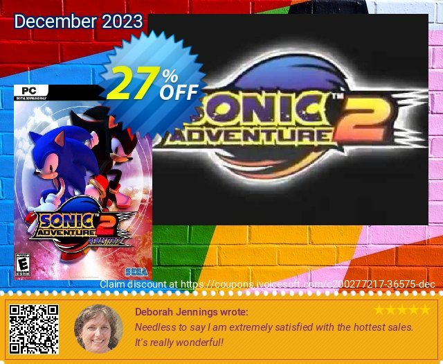 Sonic Adventure 2 PC aufregende Diskont Bildschirmfoto