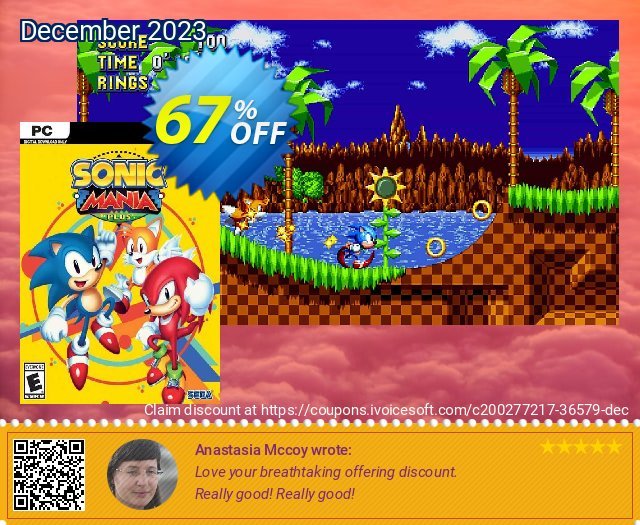 Sonic Mania PC exklusiv Ausverkauf Bildschirmfoto