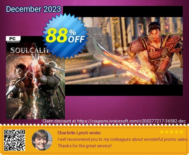 Soulcalibur VI PC (EU) discount 88% OFF, 2024 Easter Day promotions. Soulcalibur VI PC (EU) Deal 2024 CDkeys