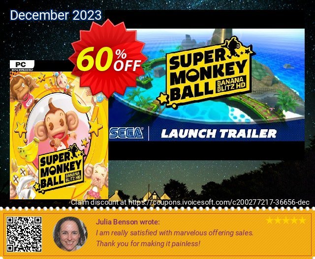 Super Monkey Ball: Banana Blitz PC (EU) discount 60% OFF, 2024 April Fools' Day offering sales. Super Monkey Ball: Banana Blitz PC (EU) Deal 2024 CDkeys
