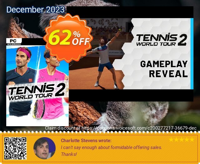 Tennis World Tour 2 PC (EU) 壮丽的 产品交易 软件截图