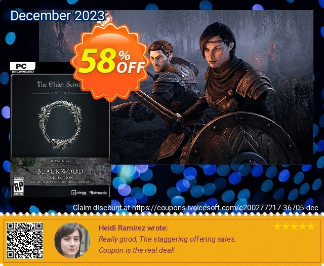 The Elder Scrolls Online Collection: Blackwood PC discount 58% OFF, 2024 Good Friday promo sales. The Elder Scrolls Online Collection: Blackwood PC Deal 2024 CDkeys