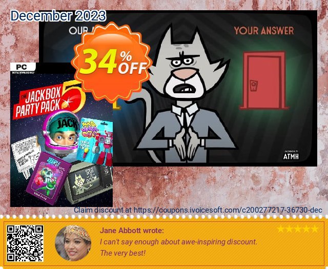 The Jackbox Party Pack 5 PC discount 34% OFF, 2024 World Heritage Day offering sales. The Jackbox Party Pack 5 PC Deal 2024 CDkeys