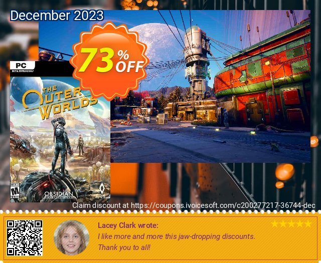 The Outer Worlds PC (Steam) großartig Promotionsangebot Bildschirmfoto