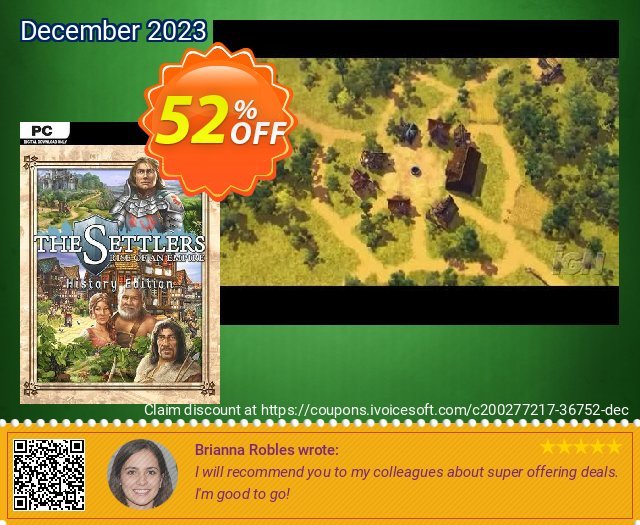 The Settlers: Rise of an Empire - History Edition PC (EU) discount 52% OFF, 2024 Easter Day discounts. The Settlers: Rise of an Empire - History Edition PC (EU) Deal 2024 CDkeys