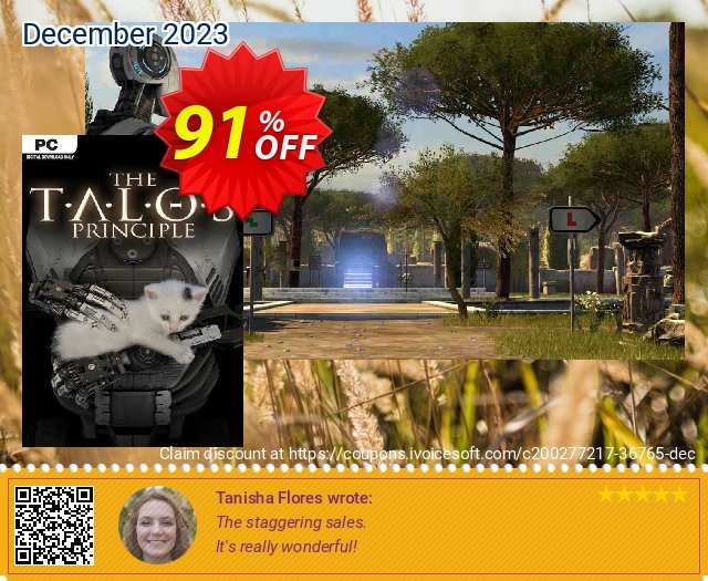 The Talos Principle PC exklusiv Verkaufsförderung Bildschirmfoto