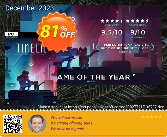 Timelie PC discount 89% OFF, 2022 Memorial Day offering deals. Timelie PC Deal 2022 CDkeys