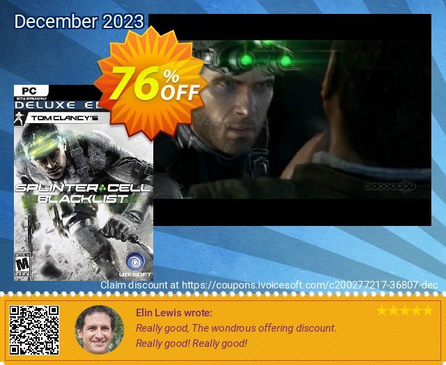 Tom Clancy's Splinter Cell Blacklist Deluxe Edition PC (EU) discount 76% OFF, 2024 Easter Day offering sales. Tom Clancy&#039;s Splinter Cell Blacklist Deluxe Edition PC (EU) Deal 2024 CDkeys