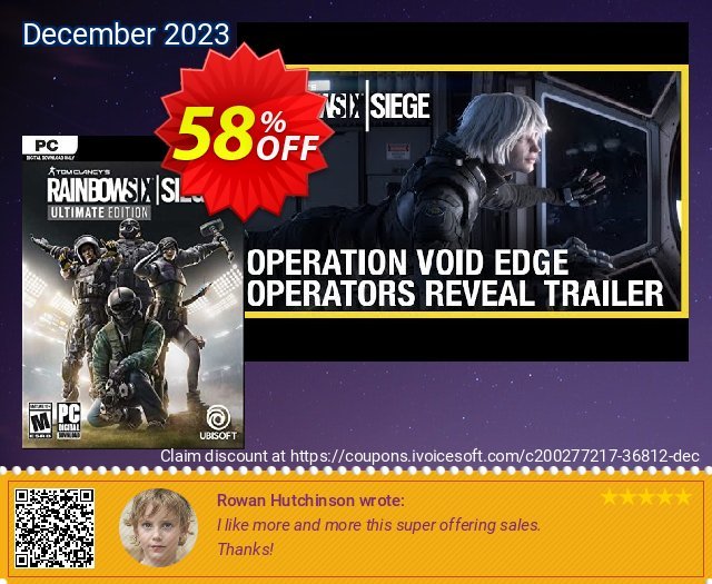 Tom Clancy&#039;s Rainbow Six Siege Year 5 Ultimate Edition PC (EU) wundervoll Promotionsangebot Bildschirmfoto