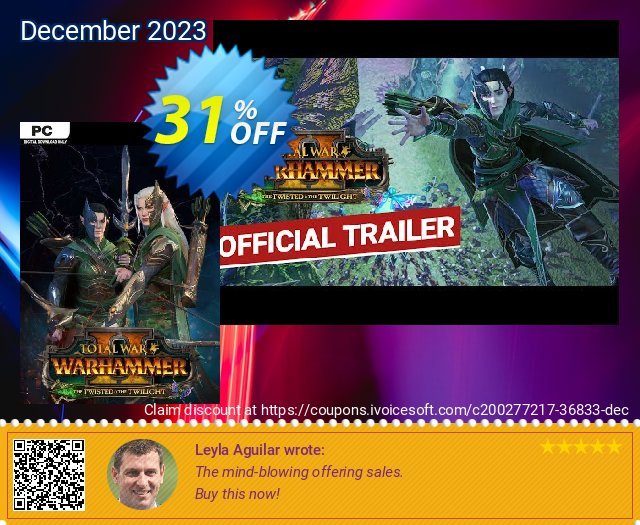 Total War: WARHAMMER II - The Twisted & The Twilight PC - DLC (EU) 气势磅礴的 产品销售 软件截图