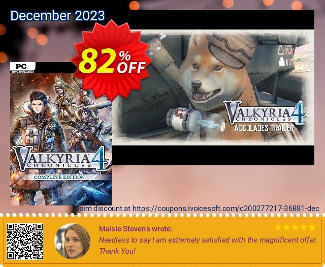 Valkyria Chronicles 4 Complete Edition PC (EU) discount 82% OFF, 2024 Easter offering sales. Valkyria Chronicles 4 Complete Edition PC (EU) Deal 2024 CDkeys