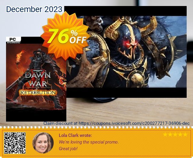 Warhammer 40,000: Dawn of War II: Retribution PC (EU) discount 76% OFF, 2024 April Fools' Day sales. Warhammer 40,000: Dawn of War II: Retribution PC (EU) Deal 2024 CDkeys