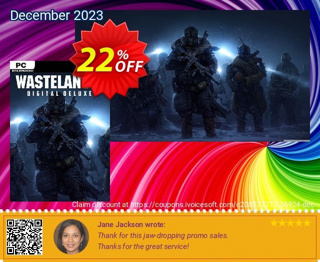 Wasteland 3 - Deluxe Edition PC discount 22% OFF, 2024 Spring promotions. Wasteland 3 - Deluxe Edition PC Deal 2024 CDkeys