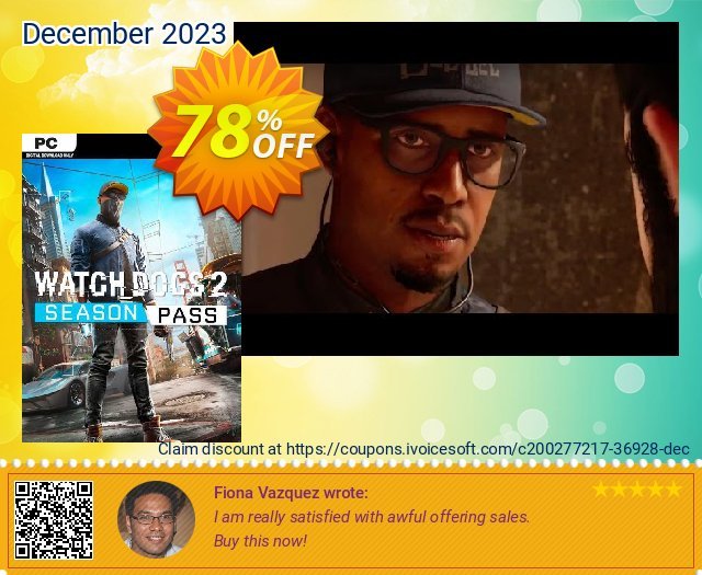 Watch Dogs 2 - Season Pass PC - DLC (EU) tersendiri promo Screenshot