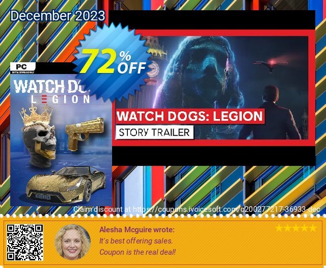 Watch Dogs: Legion PC - DLC (EU) discount 72% OFF, 2024 Resurrection Sunday promo. Watch Dogs: Legion PC - DLC (EU) Deal 2024 CDkeys