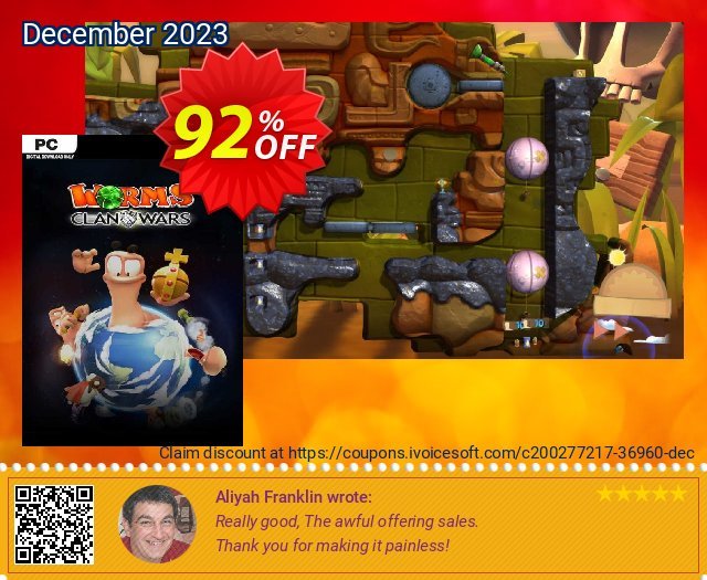 Worms Clan Wars PC discount 92% OFF, 2024 Wildlife Day offer. Worms Clan Wars PC Deal 2024 CDkeys