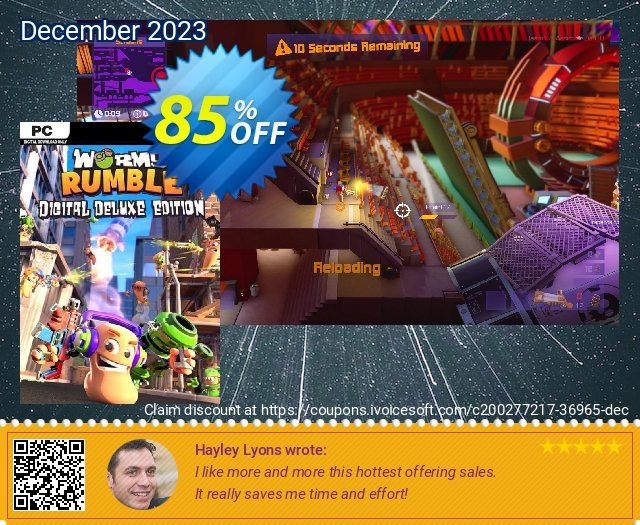 Worms Rumble Deluxe Edition PC verblüffend Nachlass Bildschirmfoto