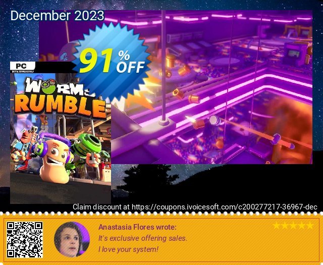 Worms Rumble PC megah penawaran Screenshot