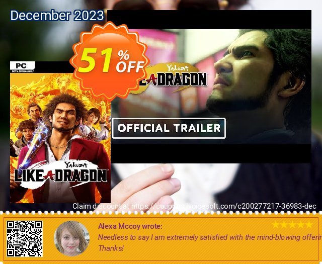 Yakuza: Like a Dragon PC (EU) exklusiv Nachlass Bildschirmfoto