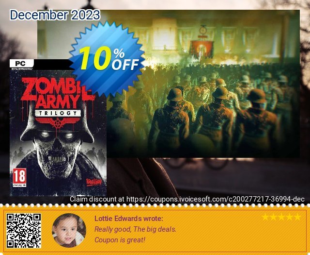 Zombie Army Trilogy PC discount 10% OFF, 2024 World Backup Day offering sales. Zombie Army Trilogy PC Deal 2024 CDkeys