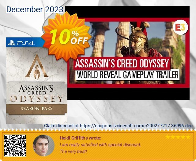 Assassin&#039;s Creed Odyssey - Season Pass PS4 (Belgium) 可怕的 折扣码 软件截图