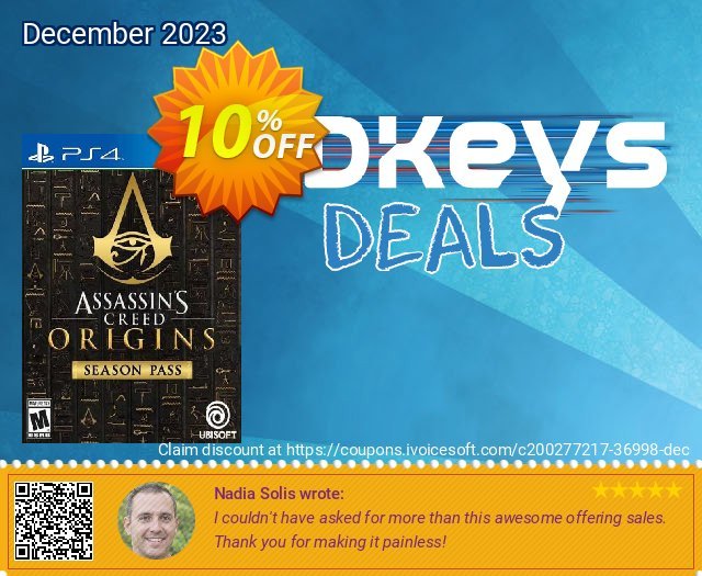 Assassin&#039;s Creed Origins Season Pass PS4 (Belgium)  위대하   가격을 제시하다  스크린 샷