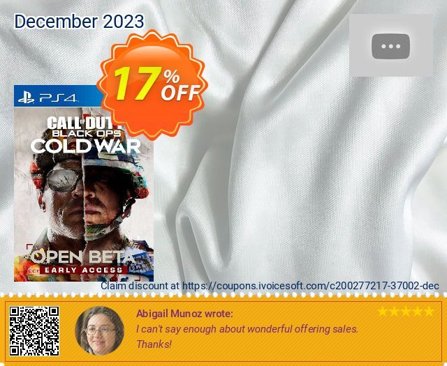 Call of Duty: Black Ops Cold War Beta Access PS4 (EU) toll Ermäßigung Bildschirmfoto