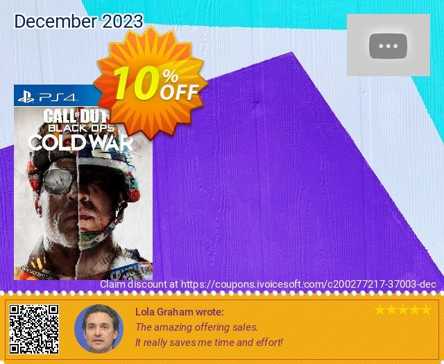 Call of duty cold war ps4 discount code