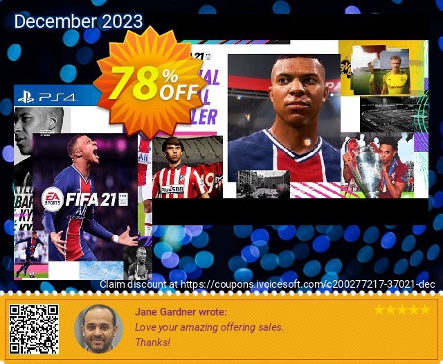 FIFA 21 PS4 (Asia) tersendiri kode voucher Screenshot