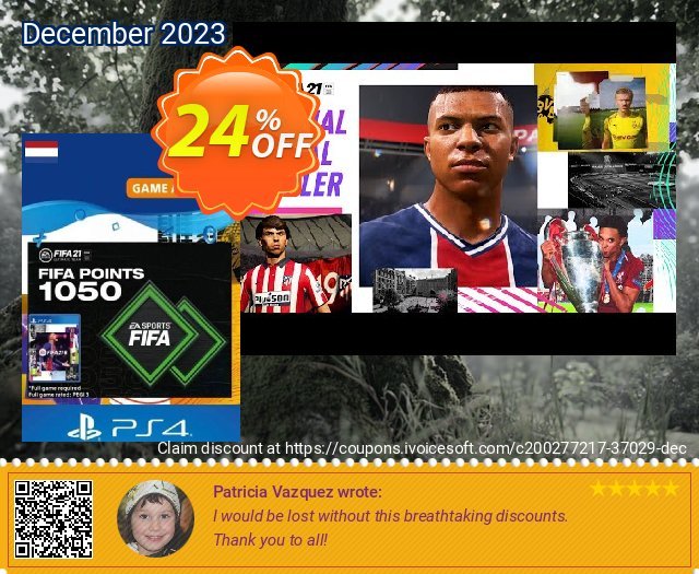 FIFA 21 Ultimate Team 1050 Points Pack PS4/PS5 (Netherlands) discount 24% OFF, 2024 Spring offering sales. FIFA 21 Ultimate Team 1050 Points Pack PS4/PS5 (Netherlands) Deal 2024 CDkeys