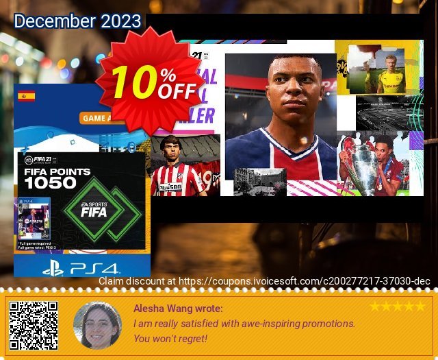 FIFA 21 Ultimate Team 1050 Points Pack PS4/PS5 (Spain) discount 10% OFF, 2024 World Heritage Day offering sales. FIFA 21 Ultimate Team 1050 Points Pack PS4/PS5 (Spain) Deal 2024 CDkeys