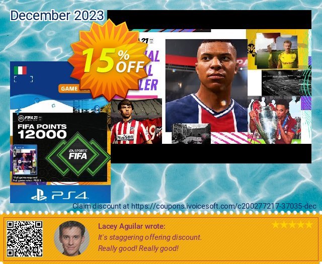 FIFA 21 Ultimate Team 12000 Points Pack PS4/PS5 (Italy)  대단하   가격을 제시하다  스크린 샷