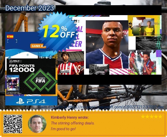 FIFA 21 Ultimate Team 12000 Points Pack PS4/PS5 (Spain) aufregenden Disagio Bildschirmfoto